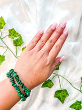 Load image into Gallery viewer, Malachite Chip Bracelet