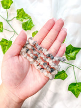 Load image into Gallery viewer, Tourmalinated Quartz Chip Bracelet