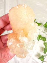 Load image into Gallery viewer, Peach Stilbite with Green Apophyllite and Okenite Mineral Specimen #9