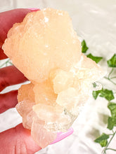 Load image into Gallery viewer, Peach Stilbite with Green Apophyllite and Okenite Mineral Specimen #9