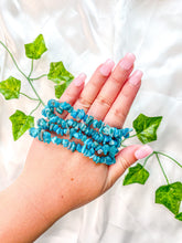 Load image into Gallery viewer, Blue Apatite Chip Bracelet