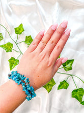 Load image into Gallery viewer, Blue Apatite Chip Bracelet
