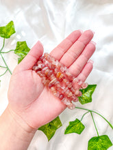 Load image into Gallery viewer, Strawberry Quartz Chip Bracelet