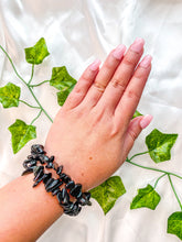 Load image into Gallery viewer, Black Obsidian Chip Bracelet