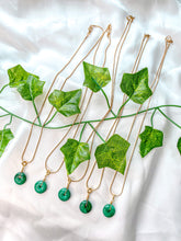 Load image into Gallery viewer, Malachite Donut Pendant Necklace