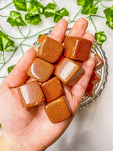 Load image into Gallery viewer, Red Goldstone Cube
