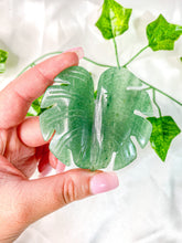 Load image into Gallery viewer, Green Aventurine Monstera Leaf