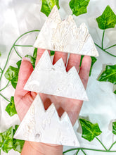 Load image into Gallery viewer, White Druzy Snow Plum Agate Mountain