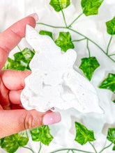 Load image into Gallery viewer, White Druzy Snow Plum Agate Fairy