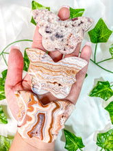 Load image into Gallery viewer, Pink Crazy Lace Agate Butterfly