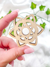 Load image into Gallery viewer, Wooden Flower of Life Sphere Stand