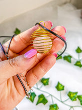 Load image into Gallery viewer, Spiral Cage Pendant Necklace