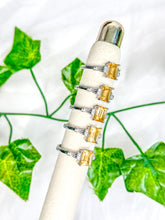 Load image into Gallery viewer, Citrine Square Ring (adjustable)