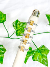 Load image into Gallery viewer, Citrine Square Ring (adjustable)