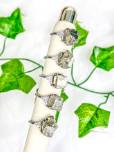 Load image into Gallery viewer, Raw Pyrite Ring (adjustable)