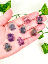 Load image into Gallery viewer, Mini Fluorite Baby Yoda (Star Wars)