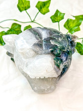 Load image into Gallery viewer, Moss Agate Statement Tiger Head #1