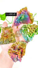 Load image into Gallery viewer, Titanium Rainbow Aura Bismuth Freeform (XS-L)
