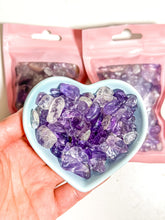 Load image into Gallery viewer, Amethyst Crystal Chip Bag
