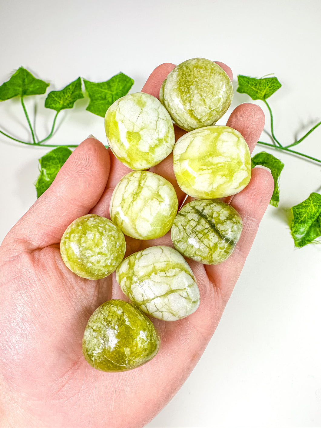 Green Jade Tumbled Stones