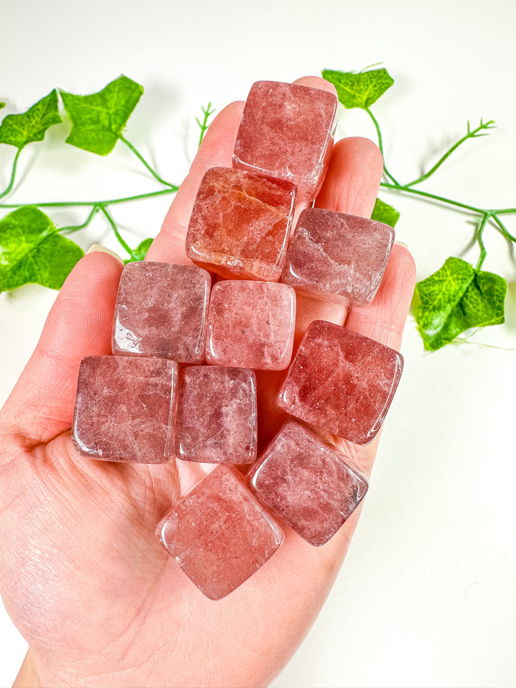 Strawberry Quartz Cube