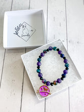 Load image into Gallery viewer, Aura Tiger&#39;s Eye &amp; Lepidolite Custom Bracelet (S38T) Small
