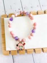 Load image into Gallery viewer, Pink Opal &amp; Morganite &amp; Amethyst Custom Bracelet (S36U) Small
