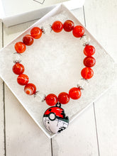 Load image into Gallery viewer, Carnelian &amp; Clear Quartz Custom Bracelet (S34A) Small
