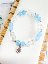 Load image into Gallery viewer, Clear Quartz &amp; Chalcedony Custom Bracelet (M38S) Medium
