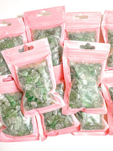 Load image into Gallery viewer, Green Strawberry Quartz Crystal Chip Bag
