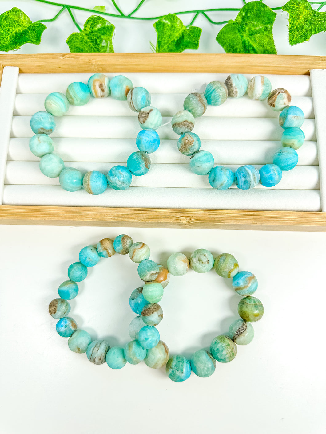 Blue Aragonite Bracelet