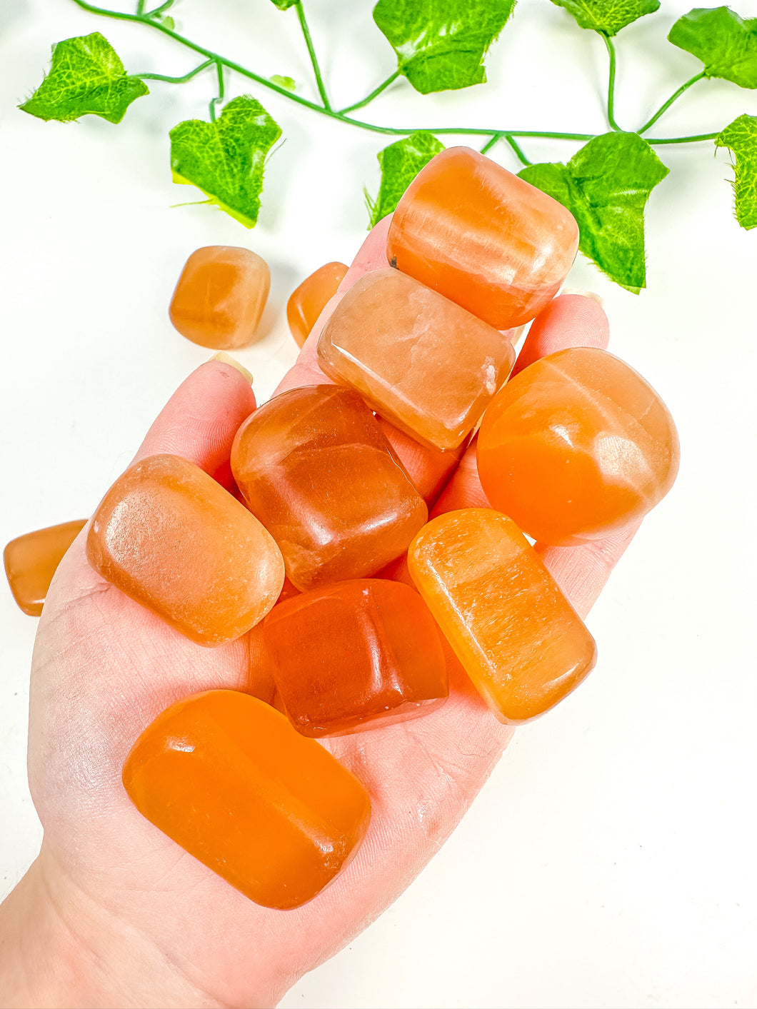 Honey Calcite Tumbled Stones