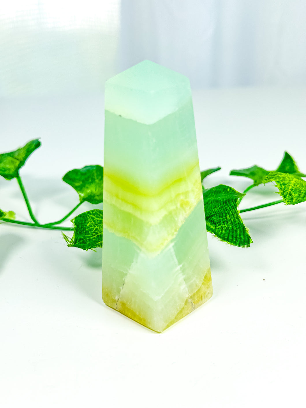 Pistachio Calcite Tower (PC30)