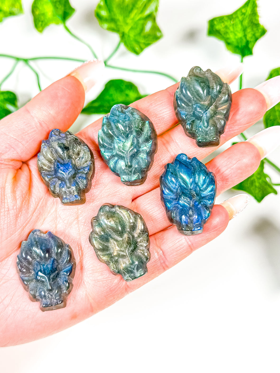Mini Labradorite Nine Tale Fox