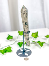 Load image into Gallery viewer, Pyrite Wand on Stand (54S)
