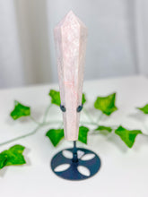 Load image into Gallery viewer, Pink Opal Wand on Stand (52B)
