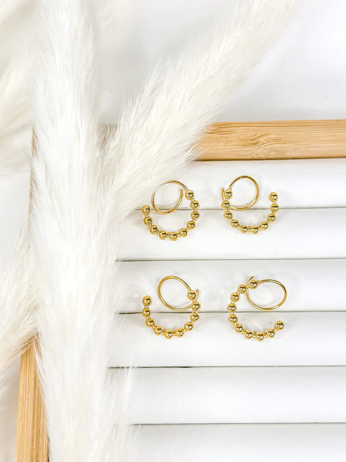 Eva Spiral Twist Earring | Fine Jewelry