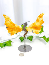 Load image into Gallery viewer, Golden Healer Dragon Wings on Stand (40B)
