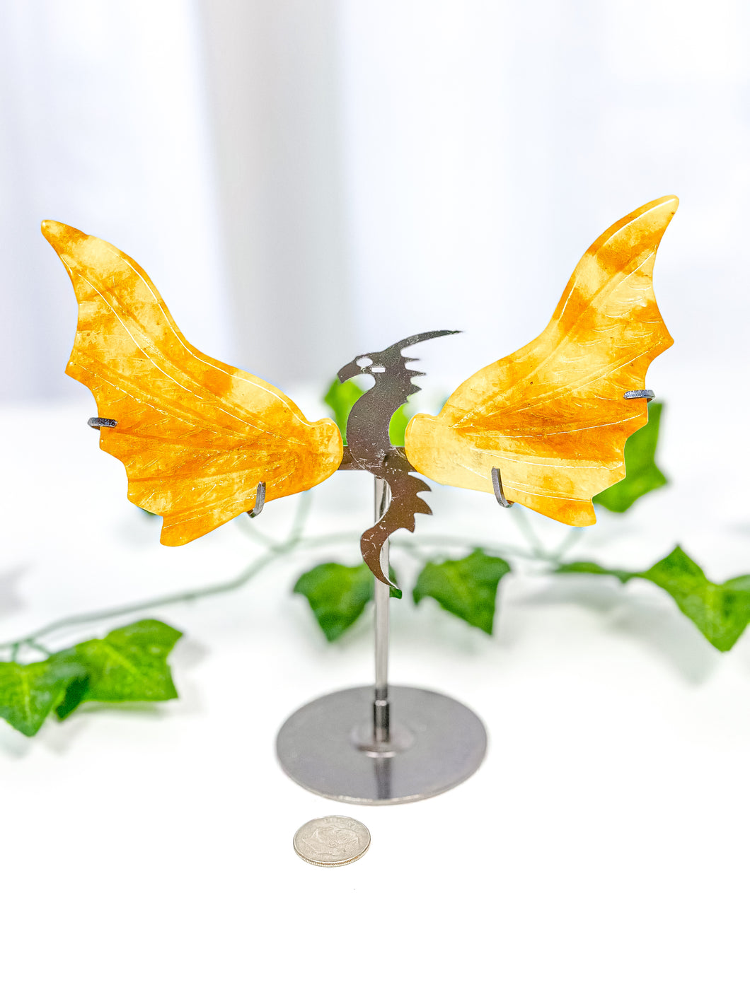 Golden Healer Dragon Wings on Stand (40B)