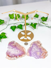 Load image into Gallery viewer, Pink Amethyst Butterfly Wings on Stand (120B)
