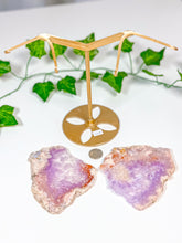 Load image into Gallery viewer, Pink Amethyst Butterfly Wings on Stand (110A)
