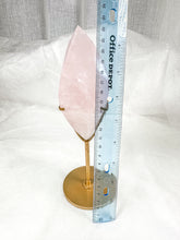 Load image into Gallery viewer, HQ Gemmy Rose Quartz Flame DT on Stand (102R)
