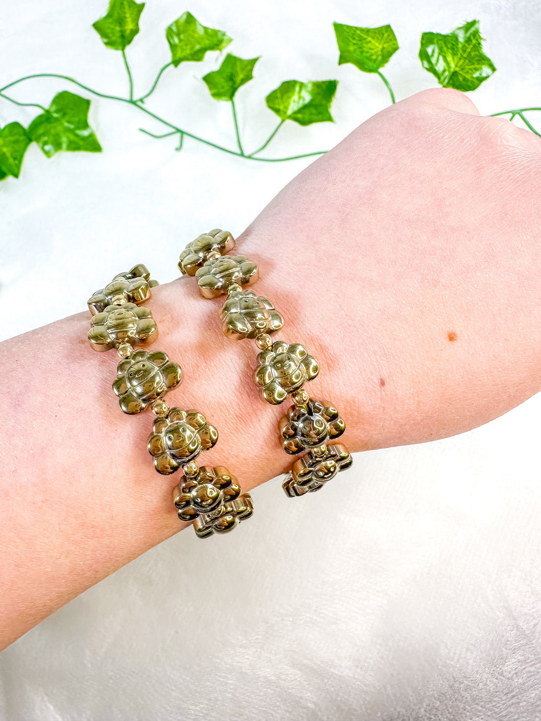 Pyrite Bee Bracelet