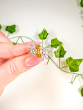 Load image into Gallery viewer, Citrine Flower Ring (adjustable)
