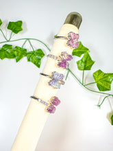 Load image into Gallery viewer, Fluorite Butterfly Ring (adjustable)
