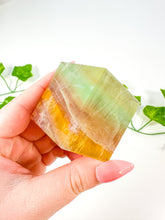 Load image into Gallery viewer, Rainbow Fluorite Standing Cube (34Z)
