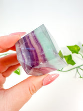 Load image into Gallery viewer, Rainbow Fluorite Standing Cube (30N)
