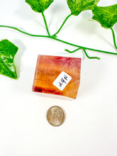 Load image into Gallery viewer, Rainbow Fluorite Standing Cube (24N)
