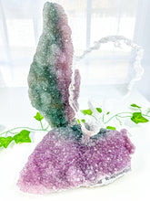 Load image into Gallery viewer, Amethyst &amp; Gypsum Statement Flower (270E)
