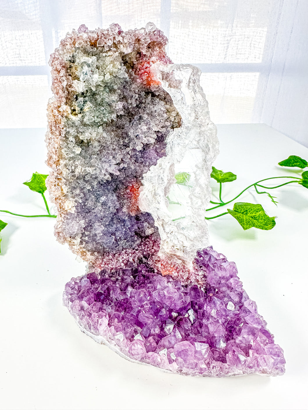 Amethyst & Gypsum Statement Flower (125G)